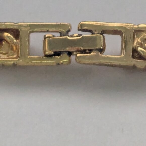 Vintage RARE SWAROVSKI SWAN AB Crystal Gold Tone Rope Choker Style Necklace - Picture 8 of 10